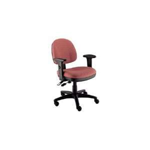   BC44 Multi Function Task Chair With Arms N13 Burgundy: Office Products