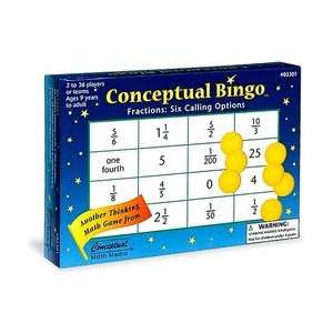  Conceptual Bingo   Fractions Toys & Games