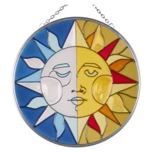  7 in Round Sun and Moon Suncatcher Sun Catcher: Arts 