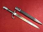   MILITARY M1908 MAUSER BAYONET KNIFE WITH METAL LEATHER SCABBARD