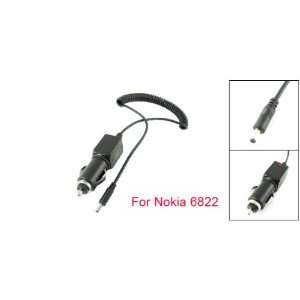  Gino DC 12V 24V Black Flexible Car Charger for Nokia 6822 