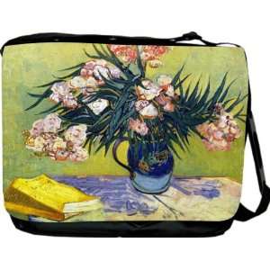 RikkiKnight Van Gogh Art Still Life with Oleander Messenger Bag   Book 
