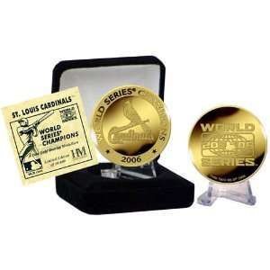 24Kt Gold St. Louis Cardinals 2006 World Series Champions Coin:  