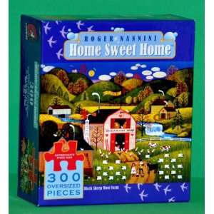   Home Sweet Home 300 Piece Puzzle   Black Sheep Wool Farm: Toys & Games