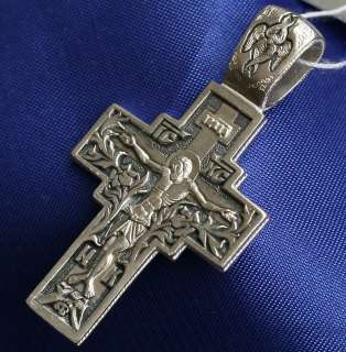 RUSSIAN ORTHODOX ICON CRUCIFIX, SILVER. NEW COLLECTION  