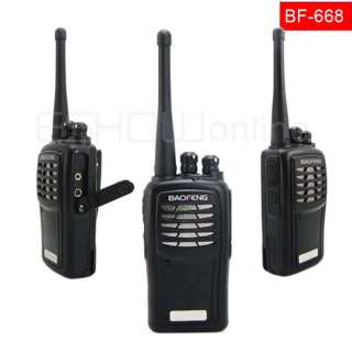 A0809A Walkie Talkie UHF 5W 16CH BF 668 Portable Two Way Radio New 