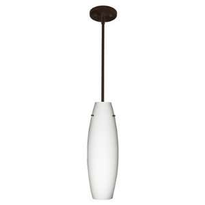   Pendant with Flat Canopy Finish: Satin Nickel, Glass Shade: Blue Cloud