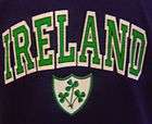 Ireland Rugby Shamrock Irish T Shirt Navy Sz M,L,