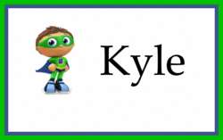 Personalized luggage backpack diaper bag tag SUPER WHY  