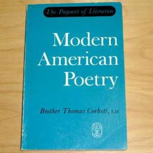  Modern American poetry.: Thomas, Corbett: Books