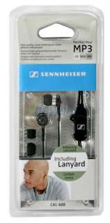 Sennheiser CXL400 Noise Isolating Lanyard Earphones For  Ipod BLACK 
