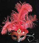 Fantasia Mardi Gras Ball Masquerade Party Mask Crimson items in 