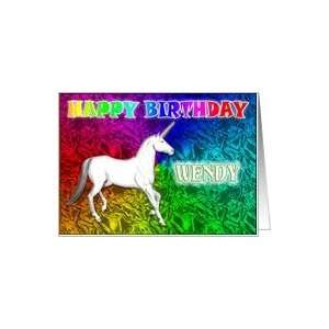  Wendy,s Unicorn Dreams Birthday Card Health & Personal 
