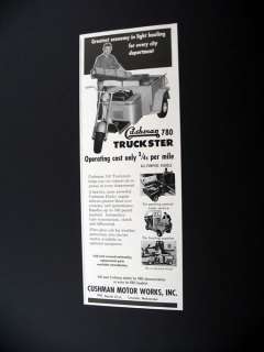 Cushman Motor Works 780 Truckster 1957 print Ad  