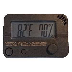 NEW* Csonka Digital Calibrating Accu Right Thermo Hygrometer, Grey 
