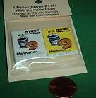   miniatures printed nynex phone books manhatten yellow white pages