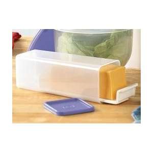  Tupperware Cheese Butter Keeper with Tray Blue Seal 