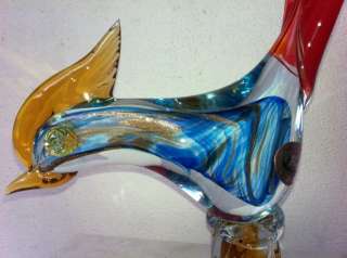Authentic J.I. Co Seguso Murano Italy Venetian Glass bird beautiful 