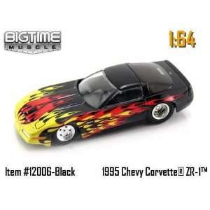   Chevy Corvette ZR 1 with Flames 164 Scale Die Cast Car Toys & Games
