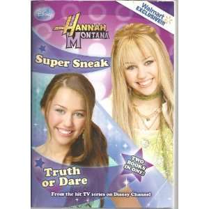    Hannah Montana~super Sneak~truth or Dare~2008 disney Books