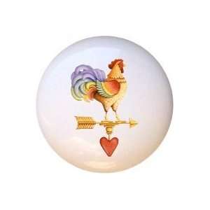  Rooster Weather Vane Chicken Drawer Pull Knob: Home 