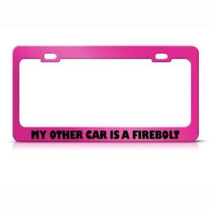  Car Is A Firebolt Metal license plate frame Tag Holder Automotive