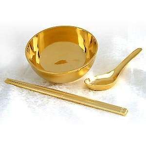  Gold Rice Bowl   10 Feng Shui housewarming gift 