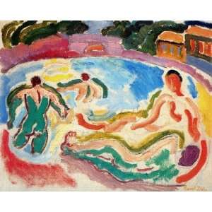   oil paintings   Raoul Dufy   24 x 20 inches   Bathers