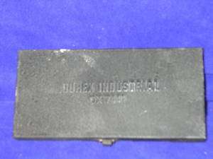 Vintage Metal Durex Industrial Wrench Box S1856  