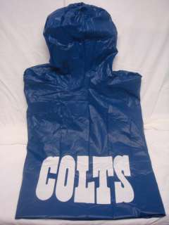 Indianapolis Colts Hooded Snap Up NFL Heavy Rain Poncho  