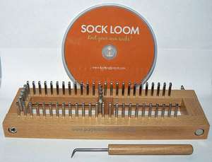 SOCK LOOM Adjustable Knitting Board 9x3 with DVD 890531001429  