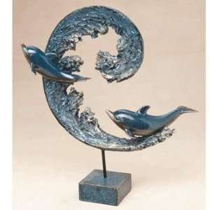   B5180007 Wave Runners Porpoise Dolphins Sculpture: Everything Else