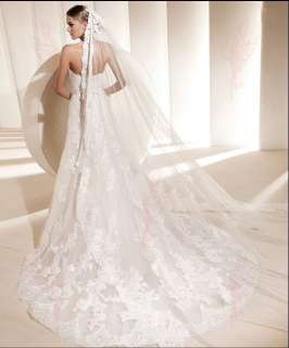   Ivory Lace Mermaid Bridal Wedding Dresses Gowns Size:4 6 8 10 12 14 16