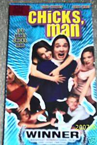 CHICKS, MAN (VHS ) AARON PRIEST   MINT CONDITION  