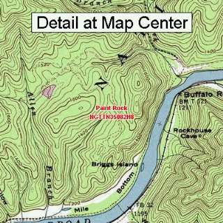   Map   Paint Rock, Tennessee (Folded/Waterproof): Sports & Outdoors