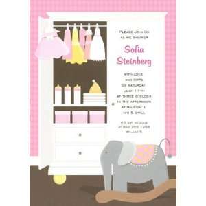   , Custom Personalized Baby Girl Announcements Invitation, by Doc Milo