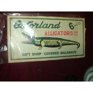  Tin Sign  Gatorland Alligators: Everything Else