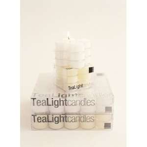  Clear Cup TeaLights White (Box of 50)