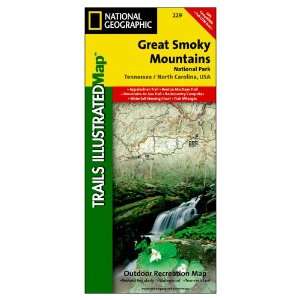 com National Geographic Great Smoky Mountains National Park Trail Map 