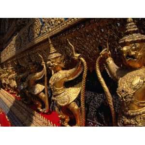 com Guardians Surrounding Temple of the Emerald Buddha, Wat Phra Kaew 