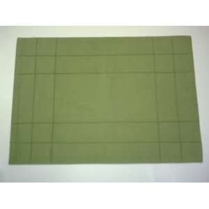  Trendex Kiwi Green Suede Style Fabric Placemats, Set of 4 