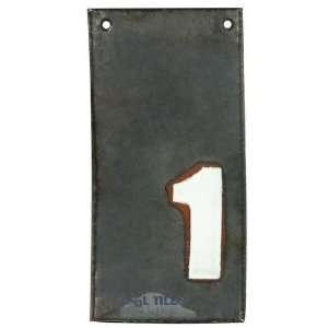   flats house numbers   #1 in hematite & marshmallow: Home Improvement