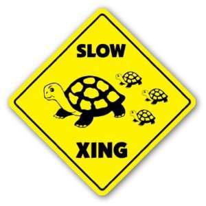  TURTLE CROSSING Sign xing gift novelty lover animal sea box snapping 
