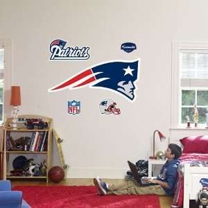  New England Patriots Logo Fathead Wall Decal: Home 