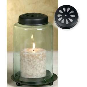  Medium Cylinder Jar Pillar Candle Holder: Home & Kitchen