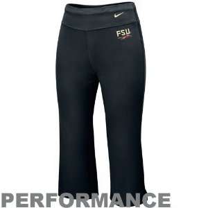  FSU) Ladies Black Dri FIT Performance Capri Pants