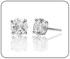 Round Cut Collection, Solitaire side stones items in Natural Diamond 