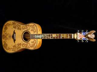 Blueberry Custom Dreadnought Acoustic Guitar PATRIOT  