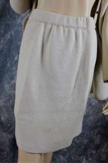  Novelty Knit skirt suit jacket blazer St John Collection 10 12  