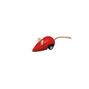  Plan Toys Moving Wooden Red Mouse: Toys & Games
